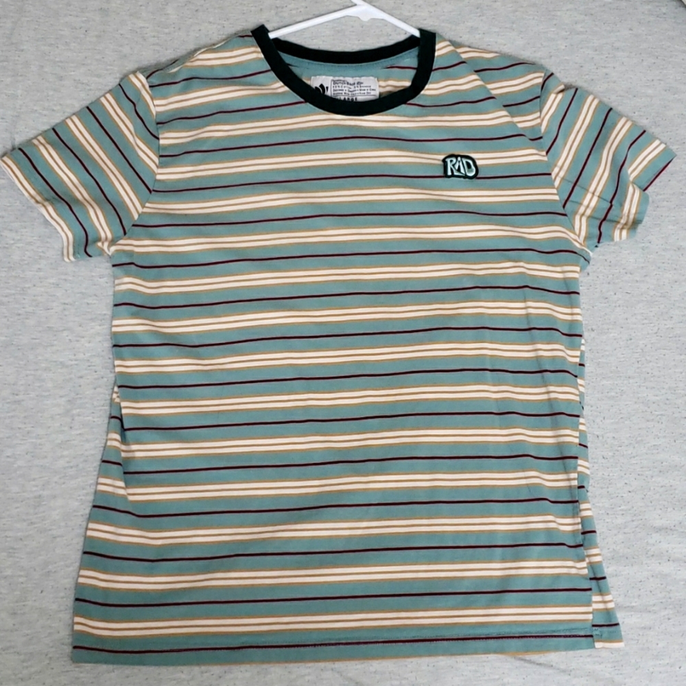 Dutch bros women's stripe shirt XL